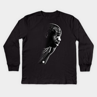 The goat of the NBA Kids Long Sleeve T-Shirt